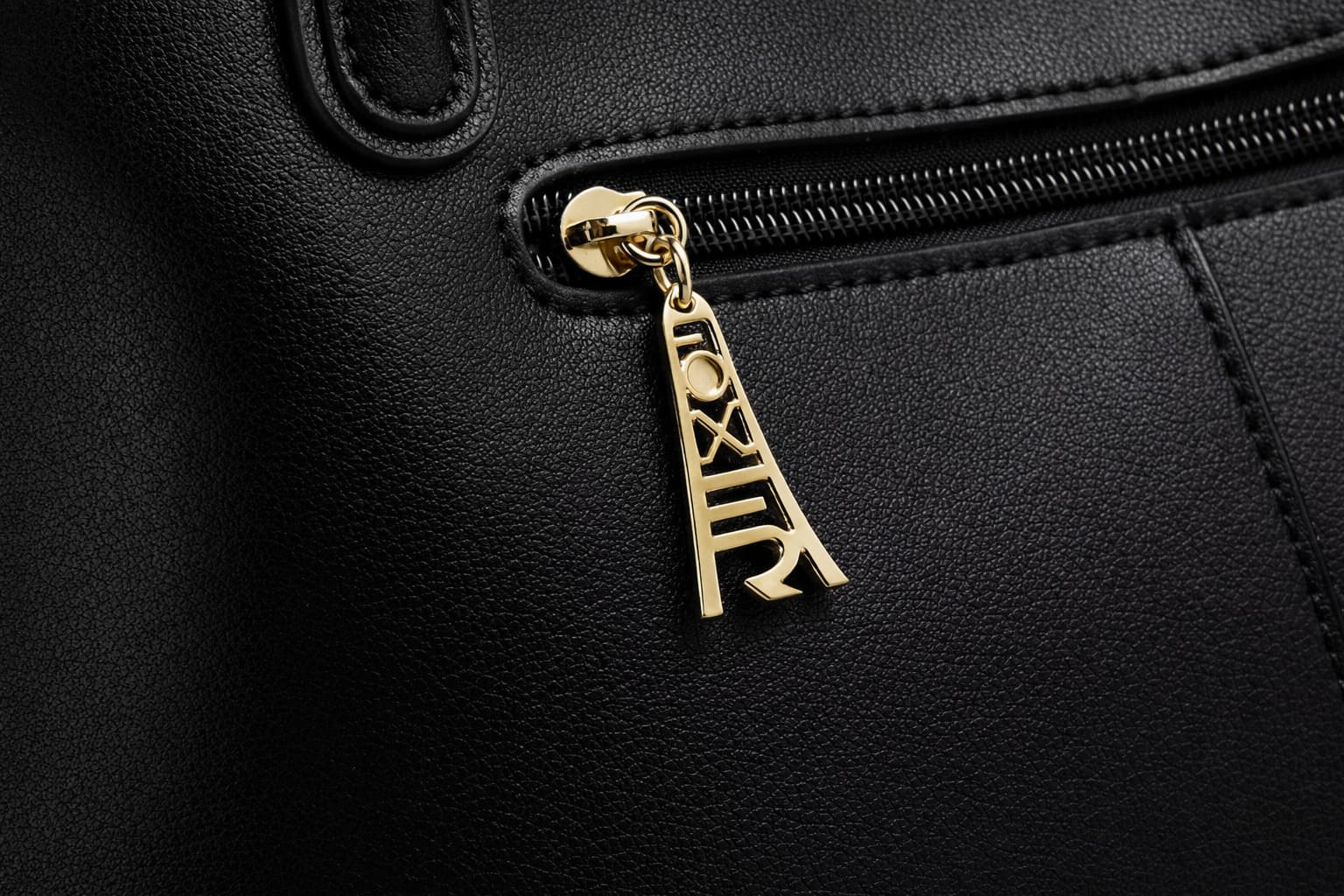 Bolsa Feminina Grande Foxer Modelor Vallée Black